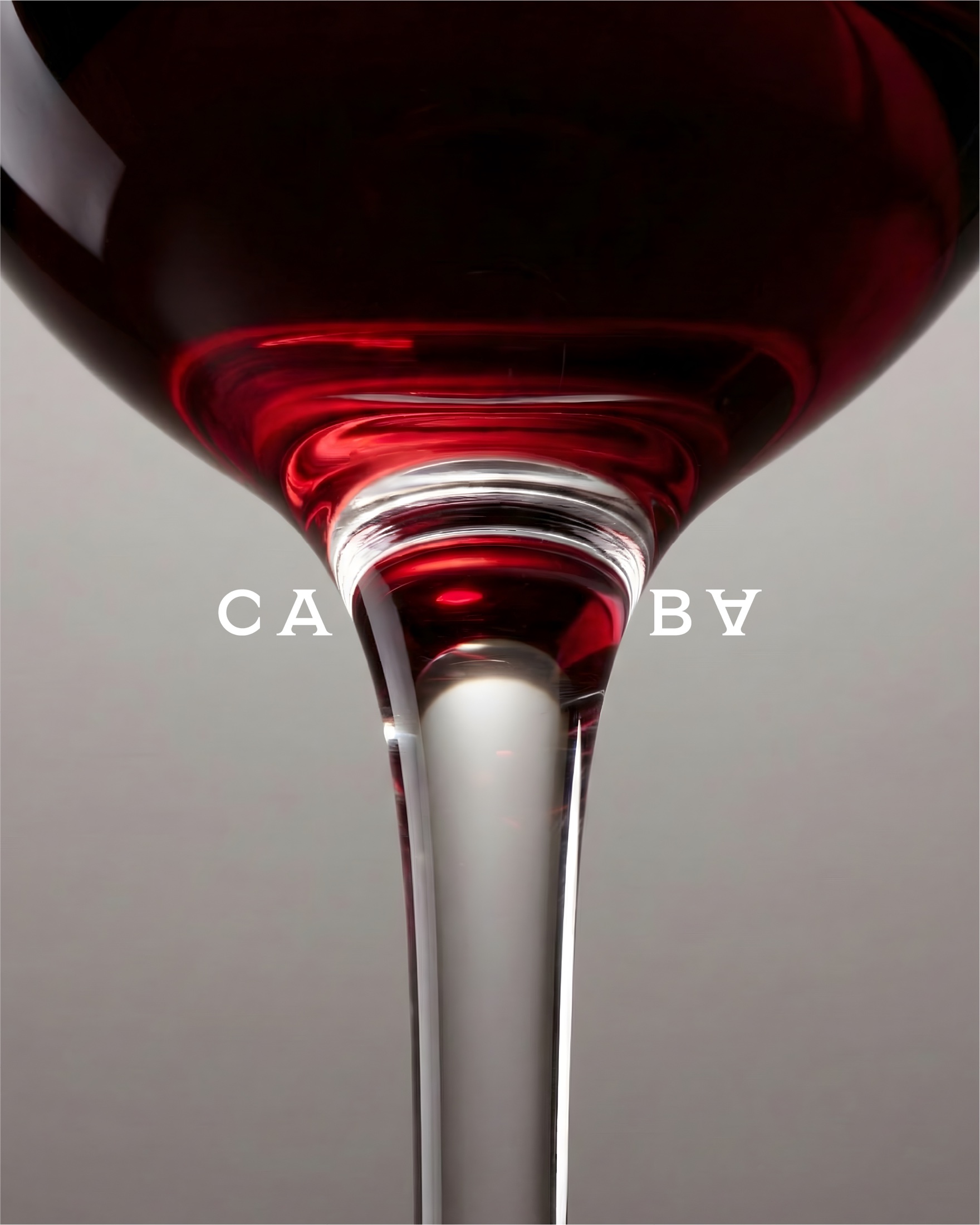 CABA visual identity — glass