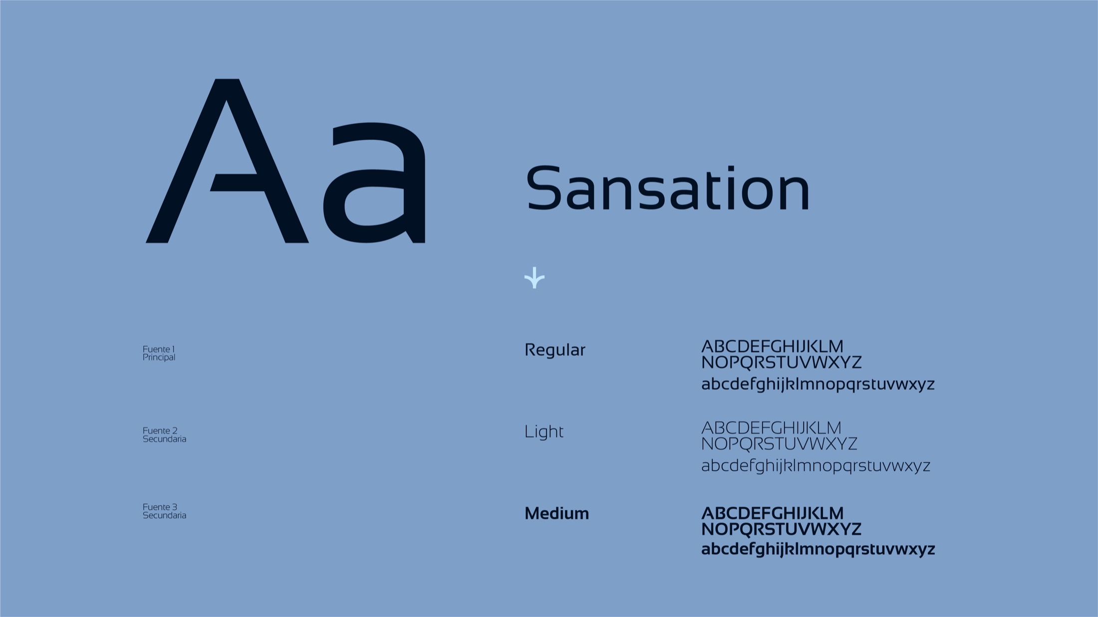 Estratégica visual identity — typography