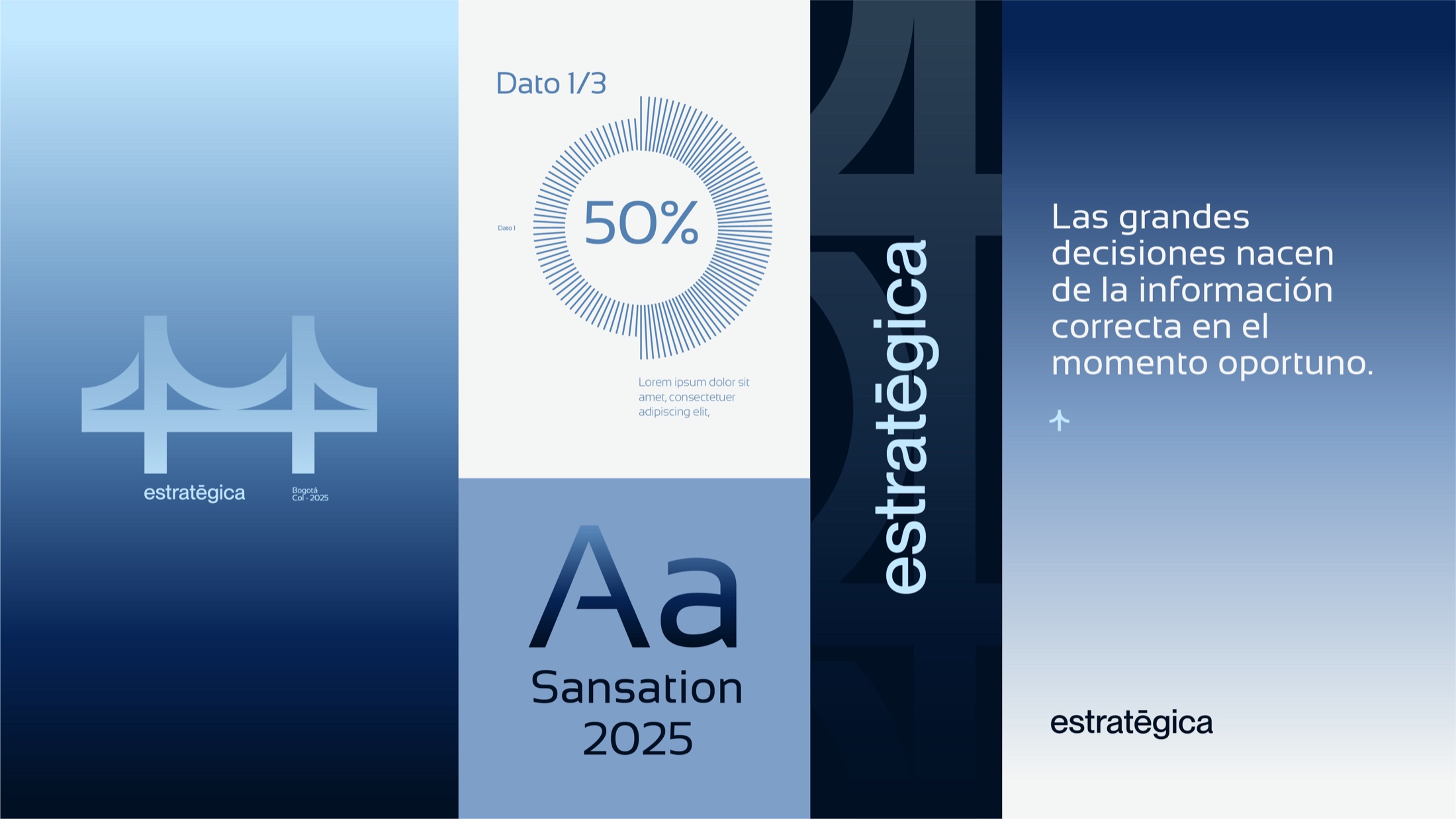 Estratégica visual identity — brand system