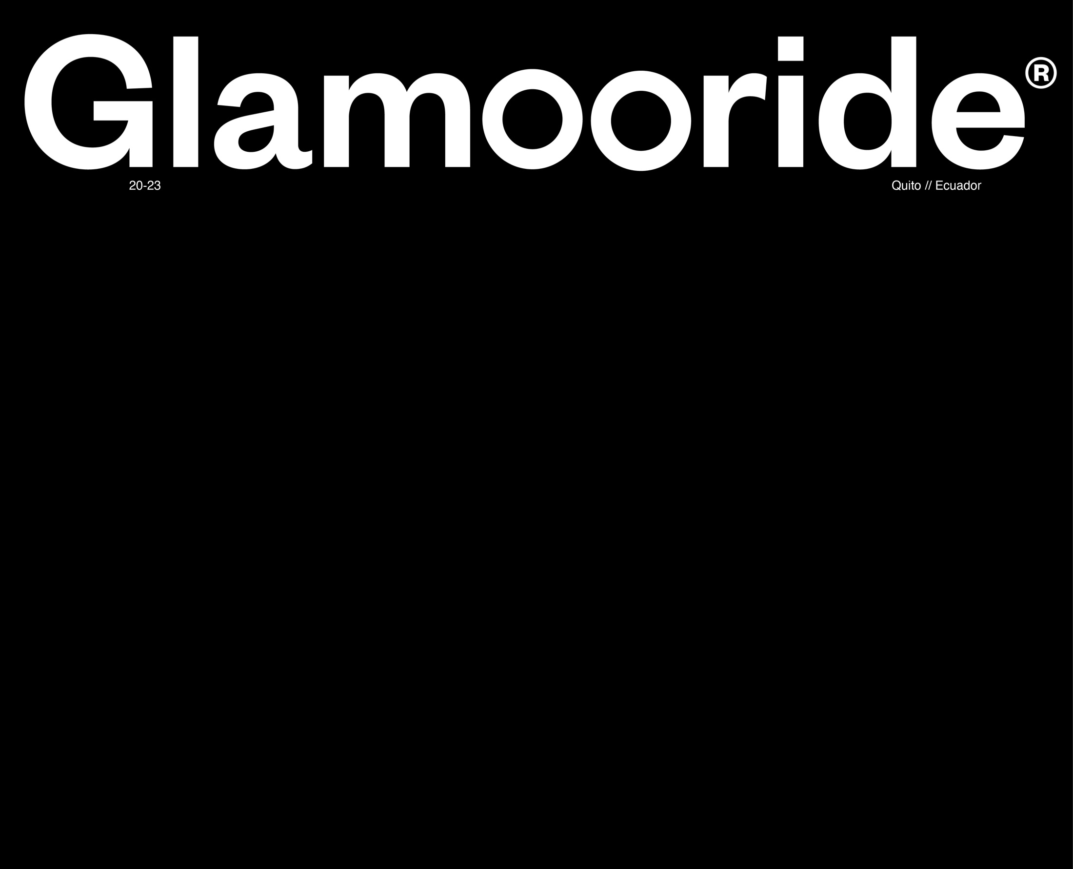 Glamooride visual identity — wordmark