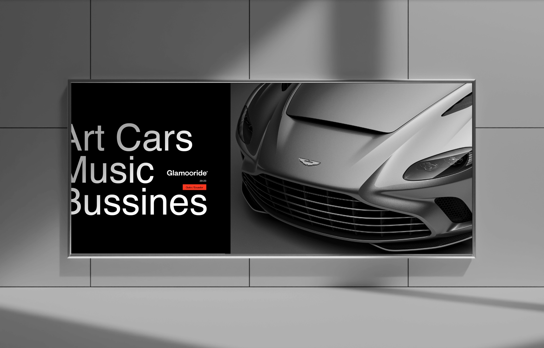 Glamooride visual identity — Art Cars Music Business