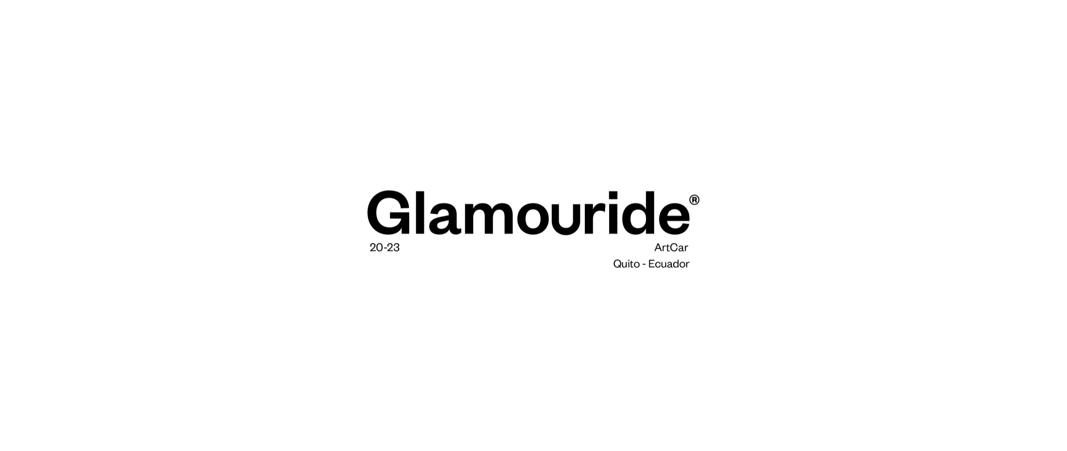 Glamooride visual identity — logotype