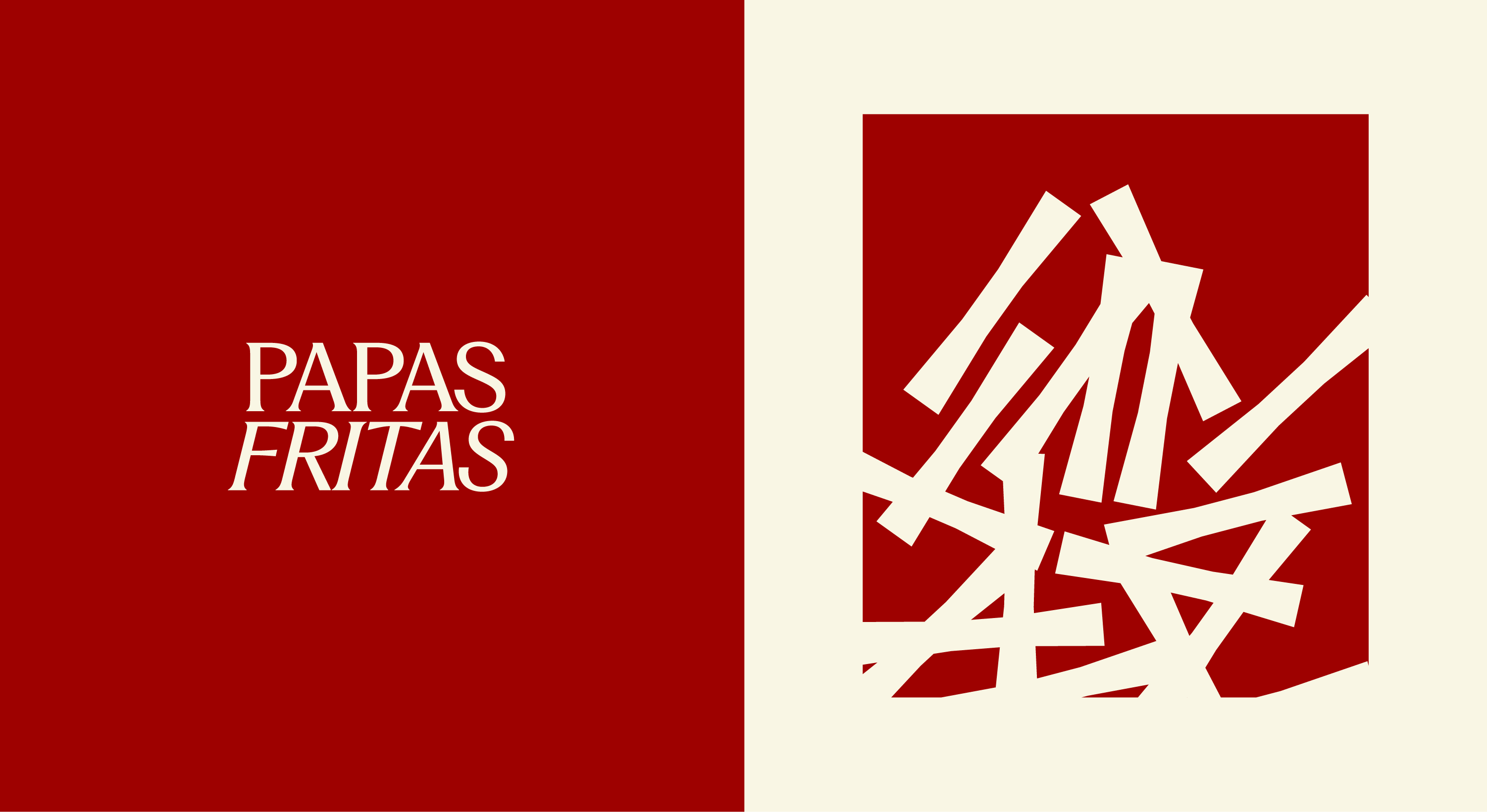 GOSA visual identity — Papas Fritas mark