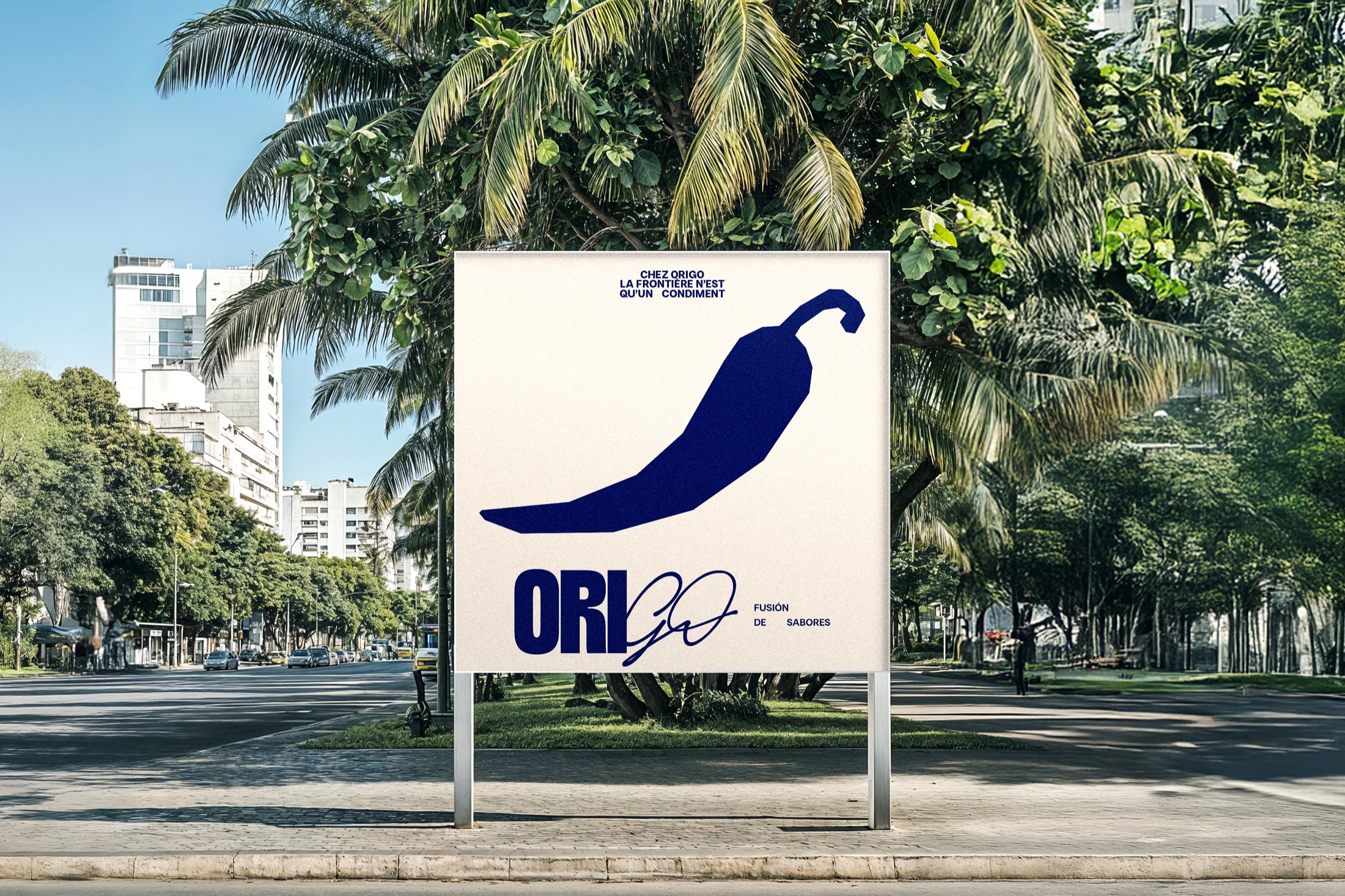 Origo visual identity — billboard