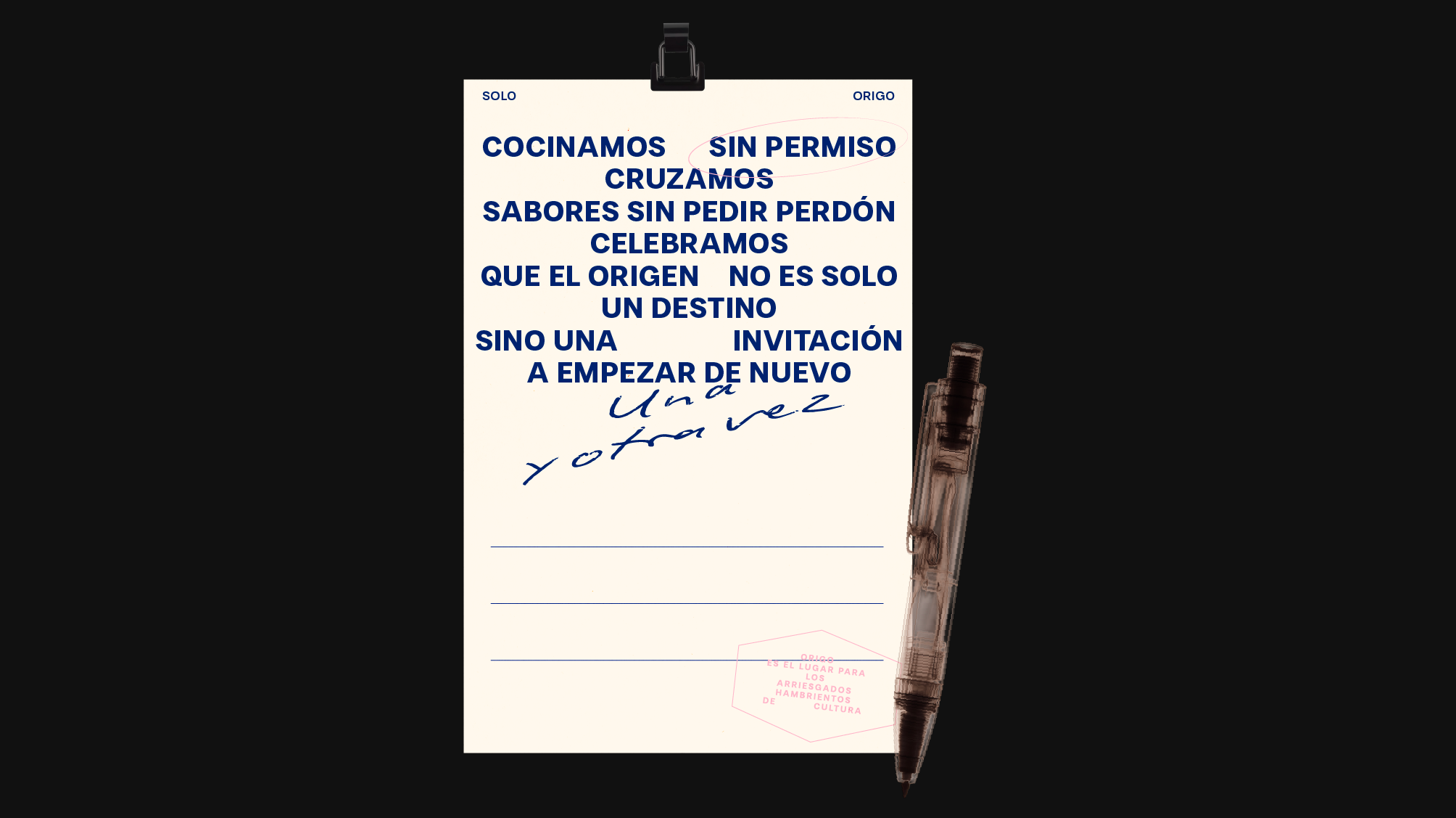 Origo visual identity — manifesto