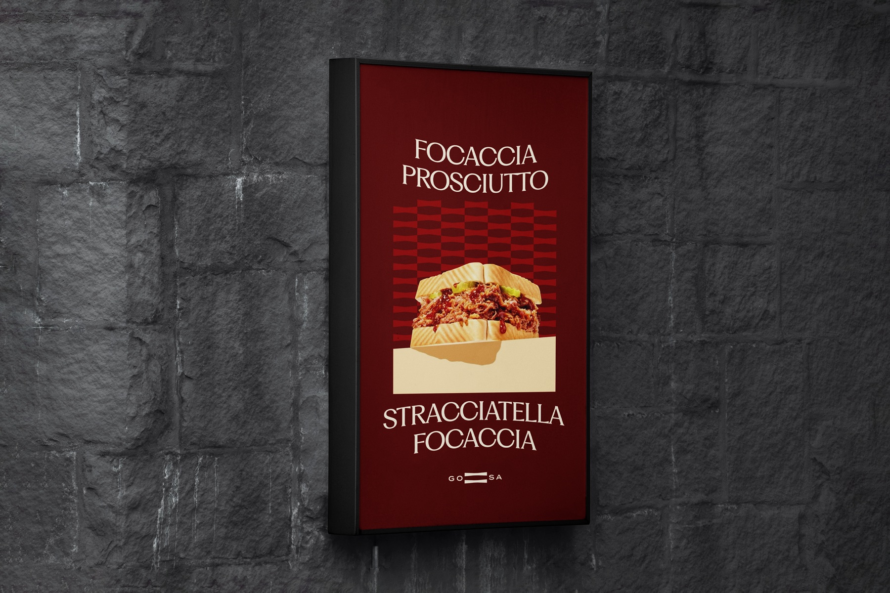 GOSA® — Fast Good sandwich poster